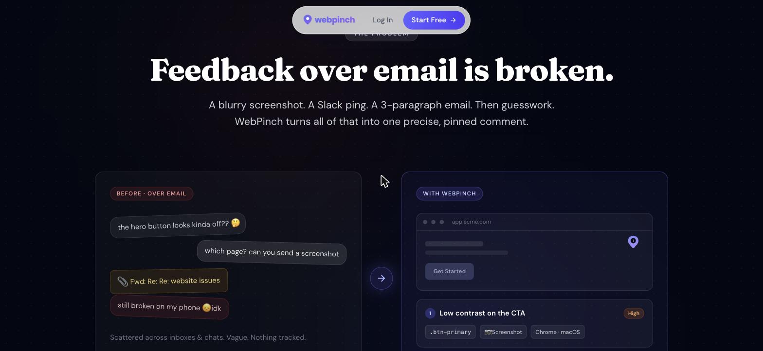 Traditional feedback loses the context that makes a bug reproducible.